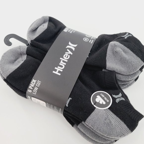 Hurley 6 Pack Ultra Soft Low Cut Socks - Picture 1 of 5